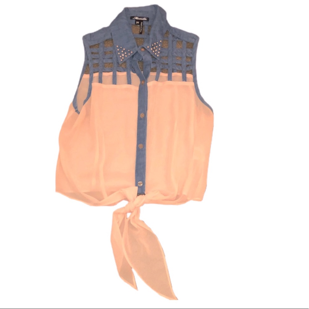 Button up tank top